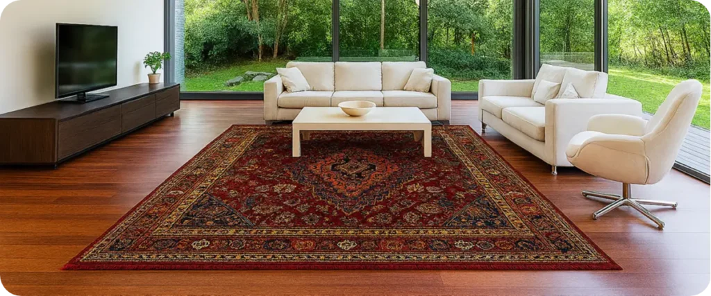 فرش بامبو با طرح ایرانی