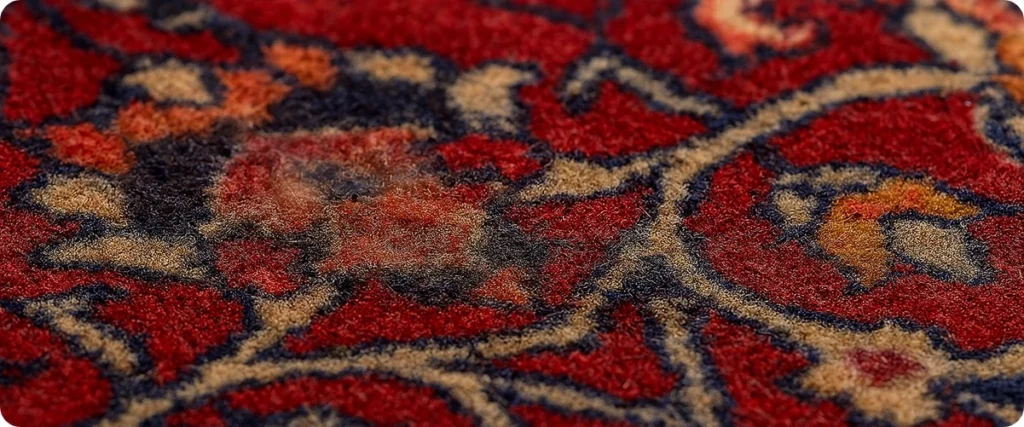 به هم ریختگی رنگ فرش