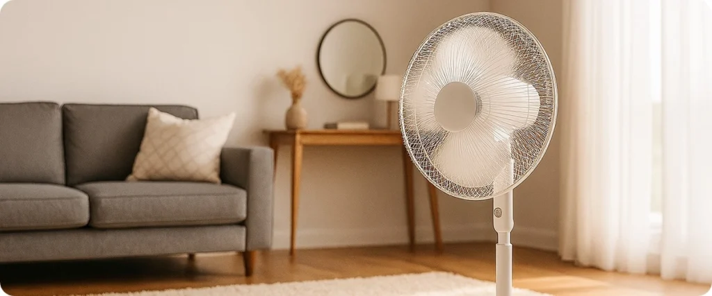 خشک کردن فرش بعد از بخارشویی با پنکه