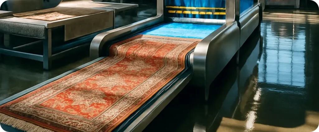 قالیشویی در دهکده المپیک