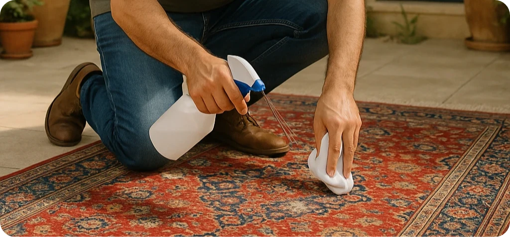 لکه برداری فرش پشمی