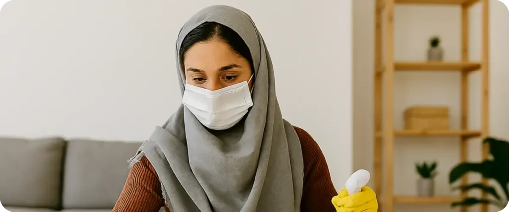 نظافت منزل با نکات بهداشتی