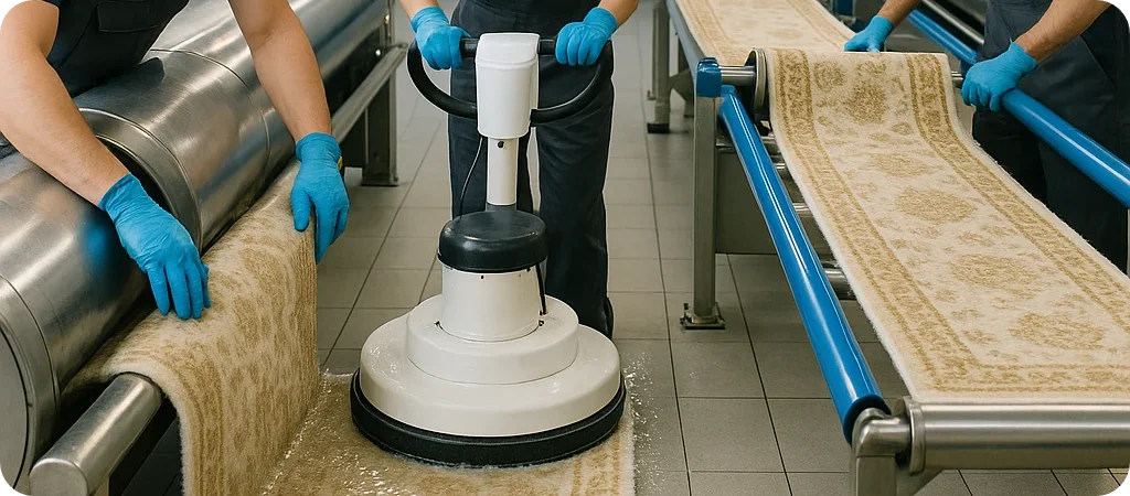 قالیشویی فرش پرز بلند