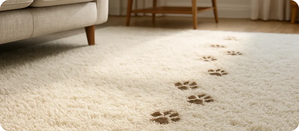 لکه برداری فرش پرز بلند