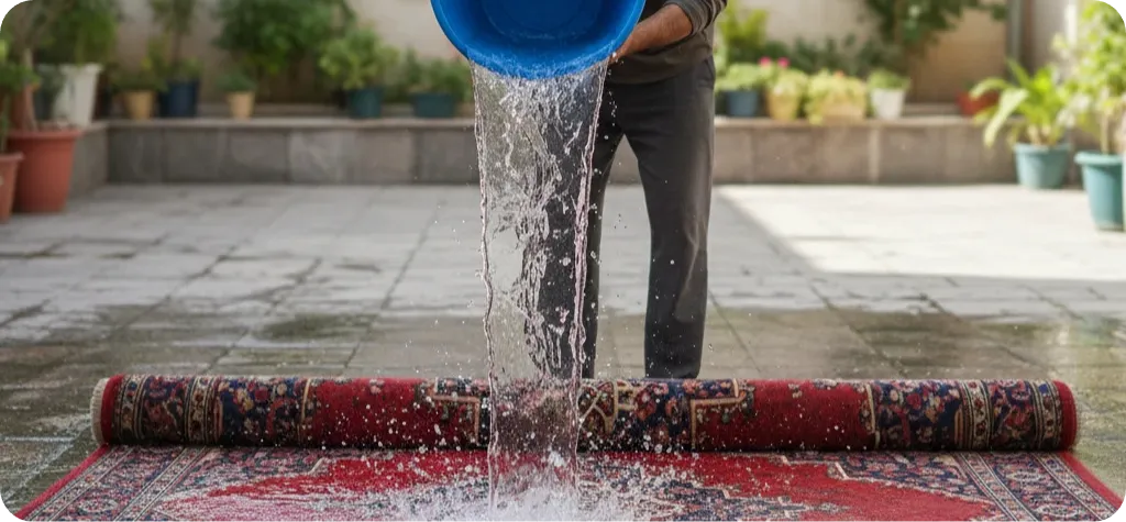 تاثیر رطوبت بر زرد شدن ریشه فرش