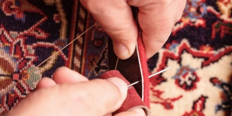 چرم دوزی فرش